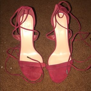 Red lace up heals